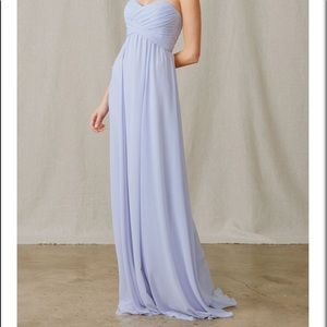 Amsale Sarabeth Strapless Bridesmaid Dress Ice
